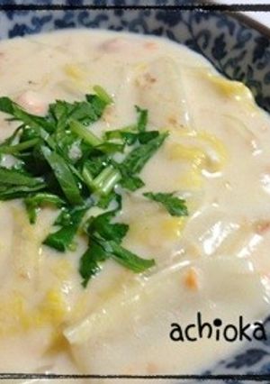 白菜と鮭フレークのシチュー-レシピのメイン写真