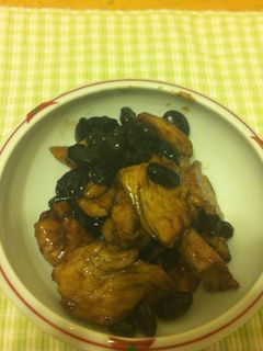 減塩!ささみと黒豆煮の炒め煮-レシピのメイン写真