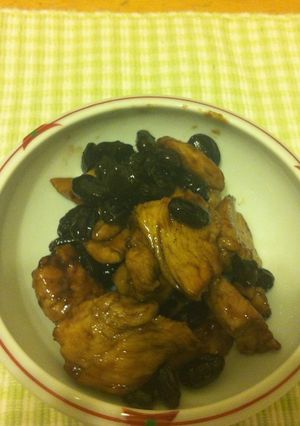 減塩！ささみと黒豆煮の炒め煮-レシピのメイン写真