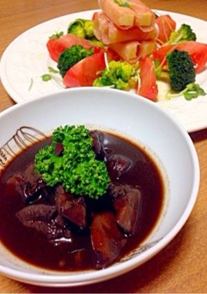 ♥︎末さん家のレバー煮込み☻♥︎-レシピのメイン写真