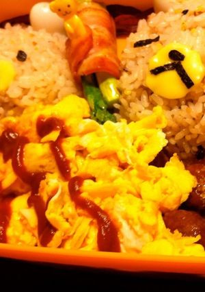 リラックマ型キャラ弁-レシピのメイン写真