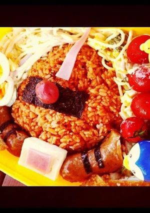 シャア専用ザク型キャラ弁-レシピのメイン写真