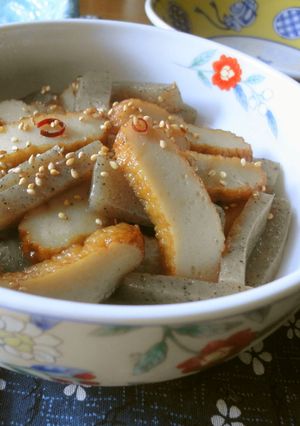*さつま揚げとこんにゃくの金平*-レシピのメイン写真