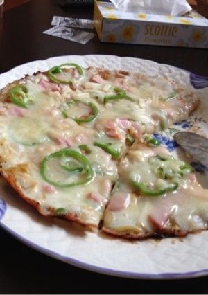 餅ピザ 醤油味-レシピのメイン写真