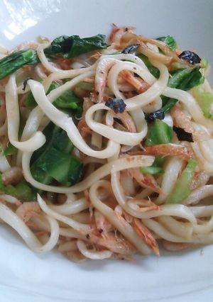 釜あげ桜えびで焼きうどん-レシピのメイン写真