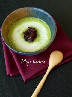 余ったお餅や白玉で♪抹茶クリームぜんざい-レシピのメイン写真