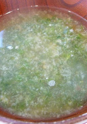 旬の味♪生青海苔の味噌汁❀-レシピのメイン写真