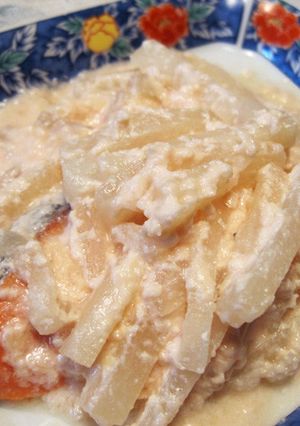 おかんの味。酒かす 鮭 大根　-レシピのメイン写真