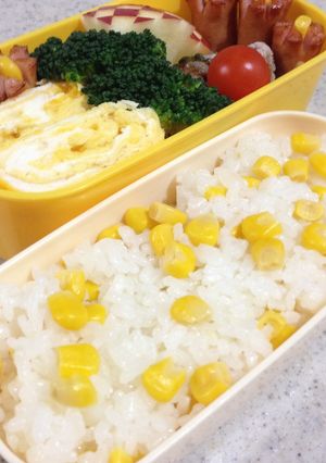 お弁当に！コーンバターライス♫混ぜるだけ-レシピのメイン写真
