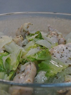 ガーリックチキンと白菜のレンジ蒸し-レシピのメイン写真