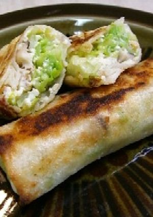 キャベツの焼き春巻き-レシピのメイン写真