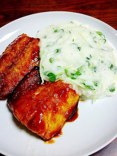 さばのコチュジャン照り焼きとろろ添え-レシピのメイン写真