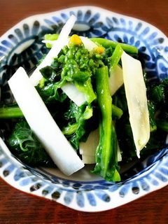 菜の花とうどのからし酢味噌和え-レシピのメイン写真