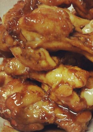 お玉で簡単計量！お酢de手羽元の照り煮♡-レシピのメイン写真