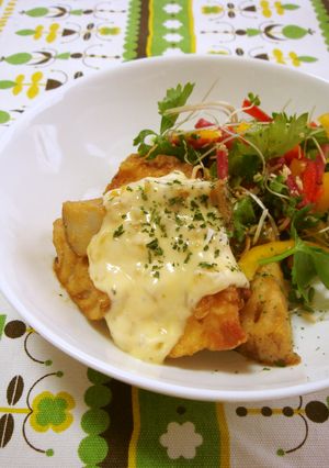 レンコンと鶏肉のから揚げ☆レモンマヨ-レシピのメイン写真