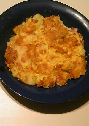 余ったお餅で☆餅じゃがお好み焼き風-レシピのメイン写真