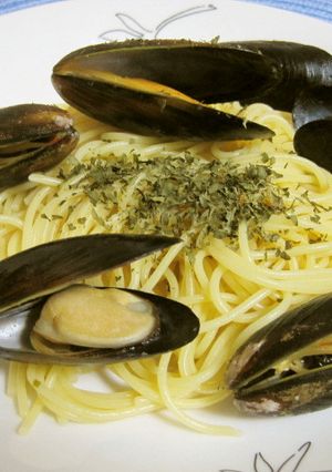簡単！コストコのムール貝 de パスタ♪-レシピのメイン写真