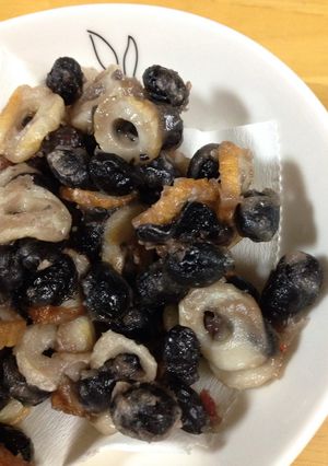 黒豆煮とちくわ揚げ-レシピのメイン写真