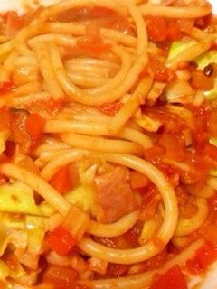 キャベツとベーコンのトマトソースパスタ-レシピのメイン写真