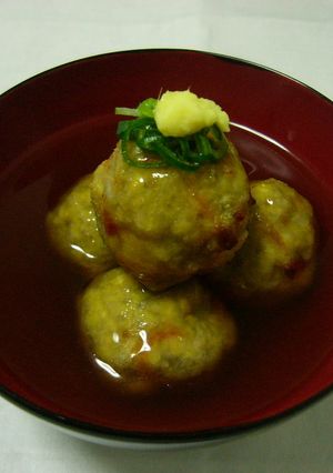☆まんまるれんこん豆腐の煎りだし☆-レシピのメイン写真