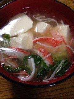 ホッコリじんわり豆腐の中華スープ-レシピのメイン写真