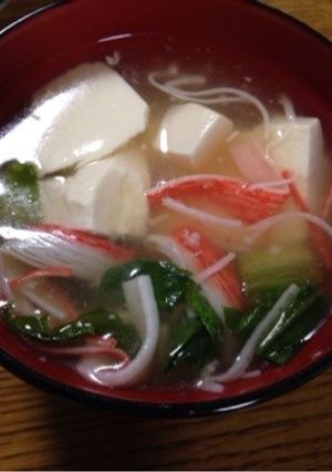 ホッコリじんわり豆腐の中華スープ-レシピのメイン写真