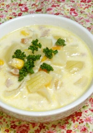 美味しい　コーンチャウダー-レシピのメイン写真