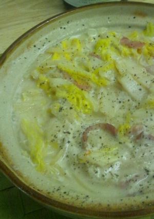 白菜とベーコンのミルク煮-レシピのメイン写真