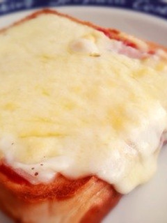 お餅アレンジ★とろけるハニー餅トースト-レシピのメイン写真