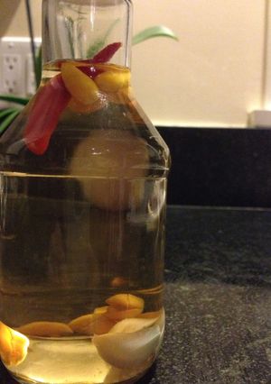 簡単、激ウマ、万能辛酢 (辛いお酢)-レシピのメイン写真