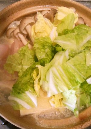 一人ごま豆乳鍋+豆乳チーズおじや（シメ）-レシピのメイン写真