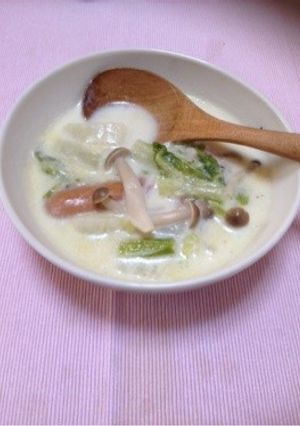 白菜のミルクスープ♡-レシピのメイン写真