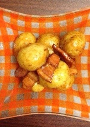 小さいじゃがいもとベーコンの甘辛煮♪-レシピのメイン写真