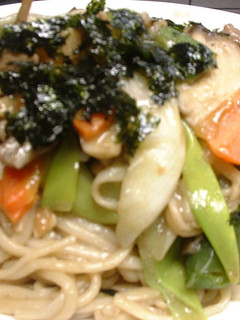 まいたけたっぷり焼きうどん-レシピのメイン写真