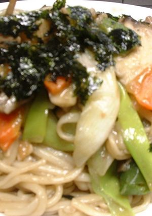 まいたけたっぷり焼きうどん-レシピのメイン写真