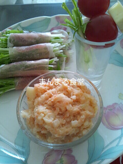 簡単 あっさり美味しい水菜の生ハム巻き-レシピのメイン写真