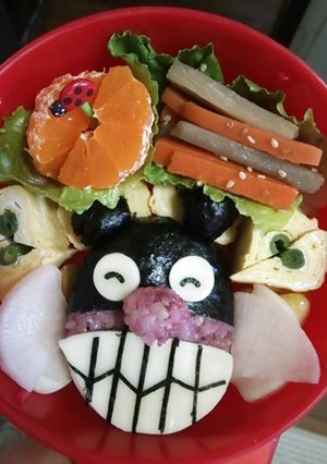 バイキンマン弁当-レシピのメイン写真