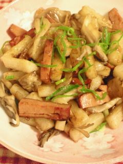 ☆長いもと舞茸ベーコンのバター醤油炒め-レシピのメイン写真