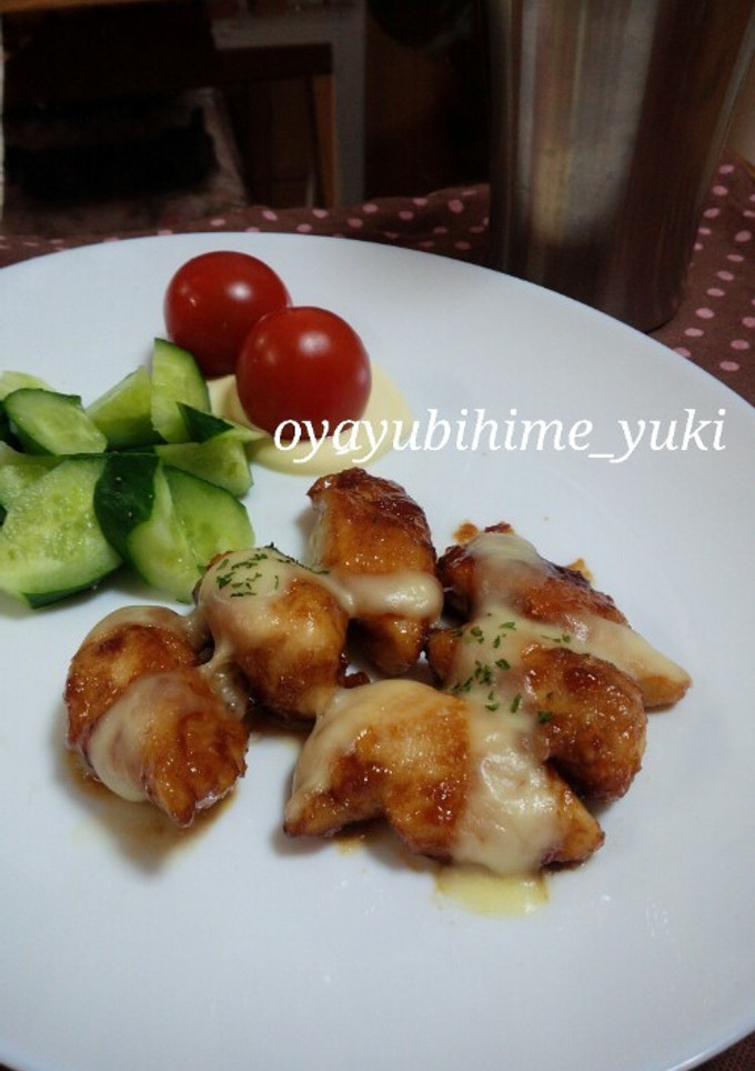 ささっと♡ササミ照り焼きチーズ-レシピのメイン写真