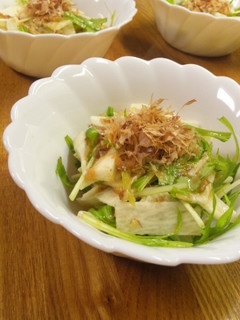 長芋と水菜☆旨いゴマポンサラダ-レシピのメイン写真