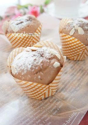 チョコレートとナッツのマフィン-レシピのメイン写真