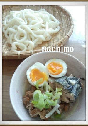 簡単やみつき！　サバ納豆うどん-レシピのメイン写真