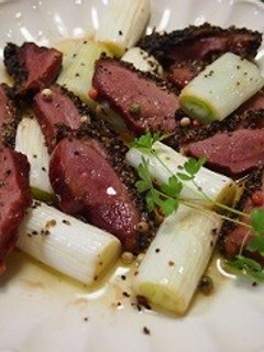 合鴨ロース黒胡椒と長葱のオーブン焼き-レシピのメイン写真