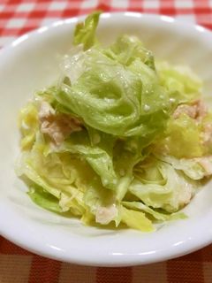 ☆レタスのツナマヨ和え☆-レシピのメイン写真
