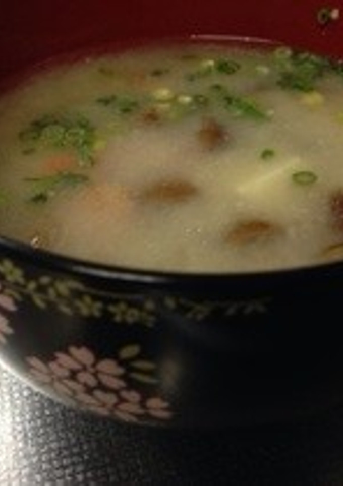 冬にあったか なめこと厚揚げの味噌汁-レシピのメイン写真