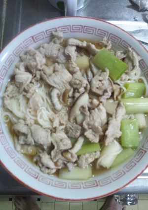 10月20日晩飯　【肉うどん】-レシピのメイン写真