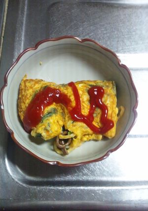 10月20日朝飯　【ビビンバオムレツ】-レシピのメイン写真