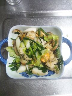 10月31日晩飯 【ホタテの和風炒め】-レシピのメイン写真