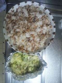 11月14日晩飯 【野菜炒めホイル焼き】-レシピのメイン写真