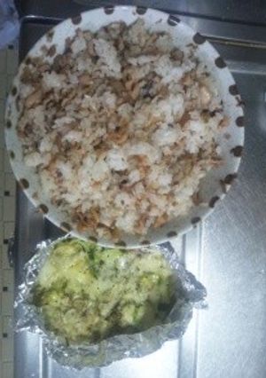 １１月１４日晩飯　【野菜炒めホイル焼き】-レシピのメイン写真